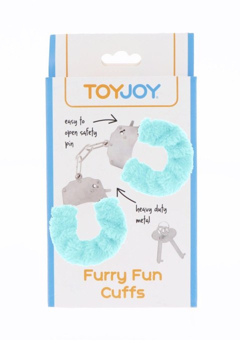 Kajdanki SCALA Furry Fun Cuffs Aqua