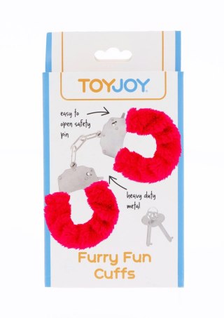 Kajdanki SCALA Furry Fun Cuffs Red
