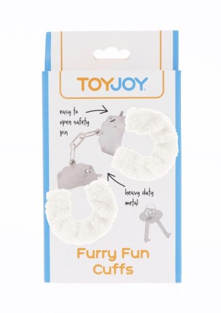 Kajdanki SCALA Furry Fun Cuffs White