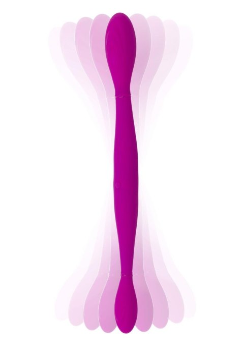 Podwójne dildo Infinity + 4 funkcje pulsacji pink Scala