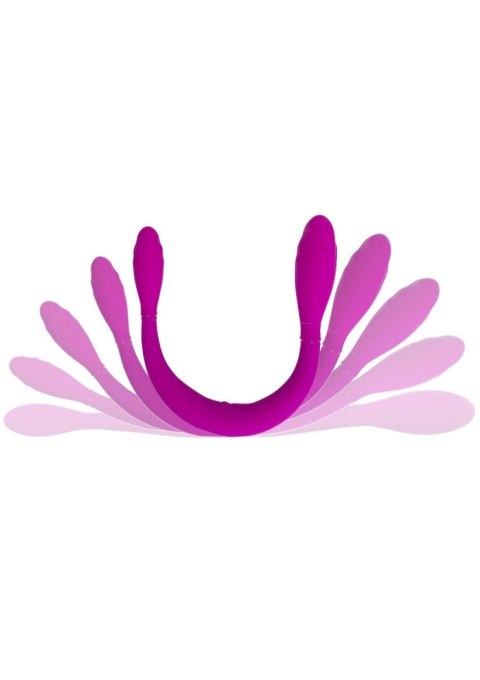Podwójne dildo Infinity + 4 funkcje pulsacji pink Scala