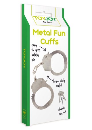 Kajdanki metalowe ToyJoy Fun Cuffs Metal