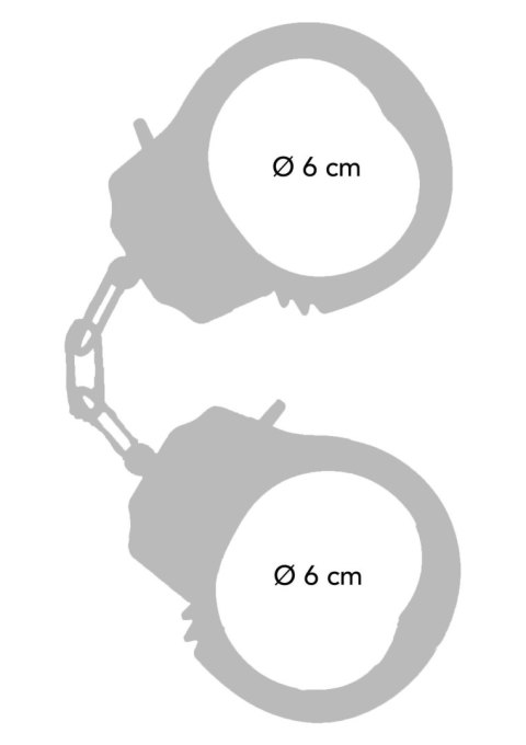 Kajdanki metalowe ToyJoy Fun Cuffs Metal