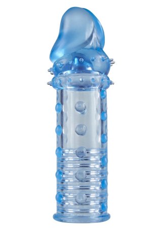 Nakładka na penisa SCALA z wypustkami blue