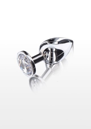Korek analny z kryształem Starlight Large Silver