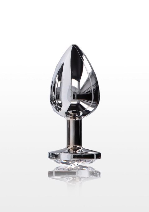 Korek analny z kryształem Starlight Large Silver