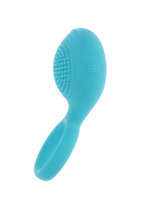 Pierścień erekcyjny Tickle Brush C-Ring Blue Scala