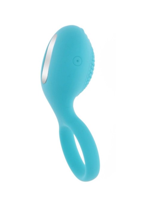Pierścień erekcyjny Tickle Brush C-Ring Blue Scala