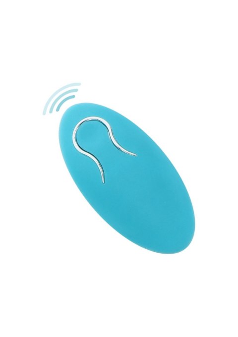 Pierścień erekcyjny Tickle Brush C-Ring Blue Scala