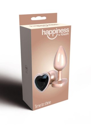 Korek analny z kryształem Toyjoy Rose gold