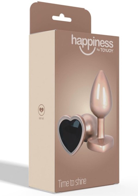 Korek analny z kryształem Toyjoy Rose gold