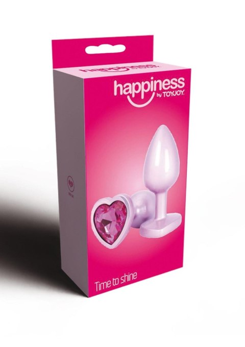Korek analny w kształcie serca Toyjoy Time To Shine pink