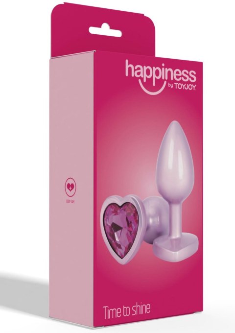 Korek analny w kształcie serca Toyjoy Time To Shine pink