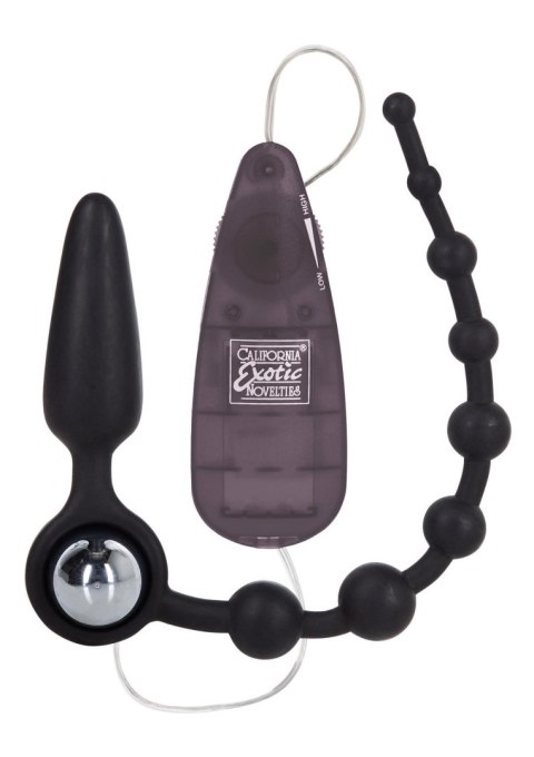 Korek analny z koralikami Booty Double Dare 2w1 Black