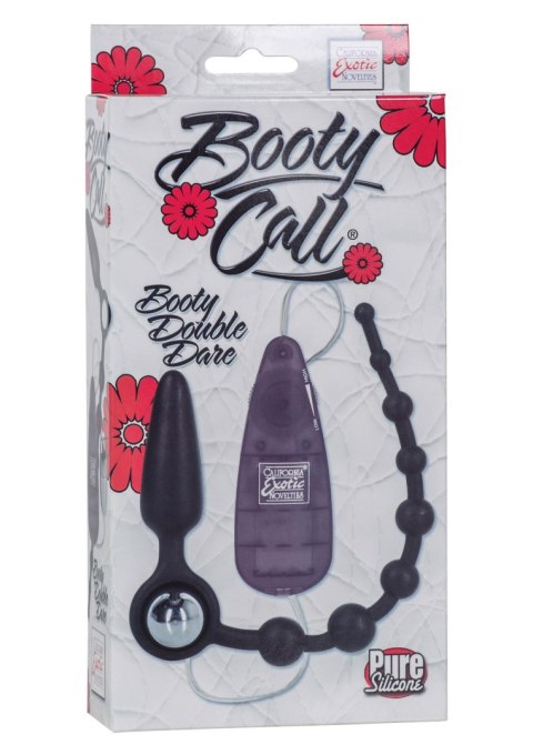 Korek analny z koralikami Booty Double Dare 2w1 Black
