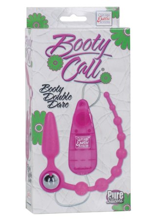 Wibrujący korek analny SCALA 2w1 pink