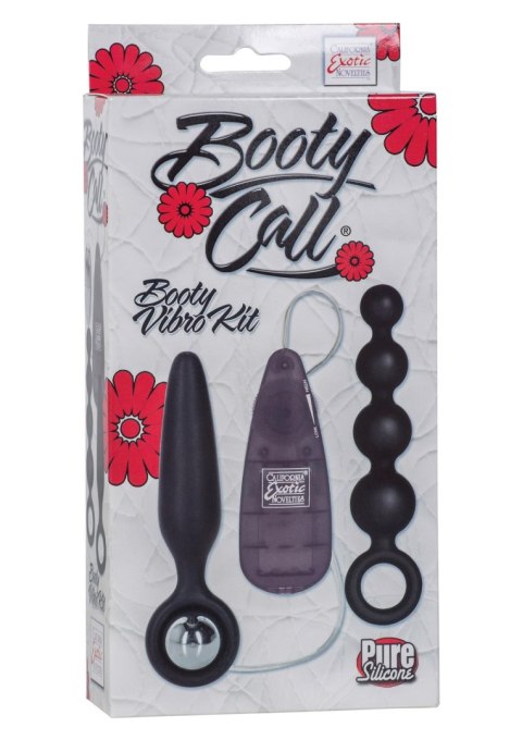 Korek analny z wibracjami Booty Vibro Kit silikon Black