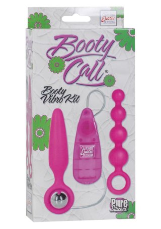 Zestaw wibrujących korków analnych SCALA 9,5 cm pink