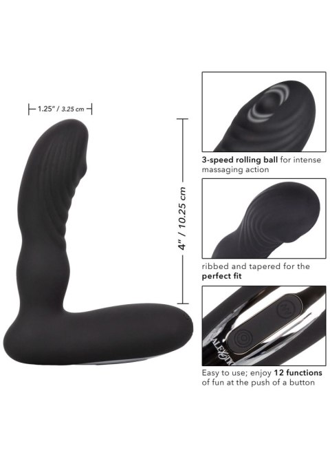 Wibrator analny Eclipse 12 trybów wodoodporny black