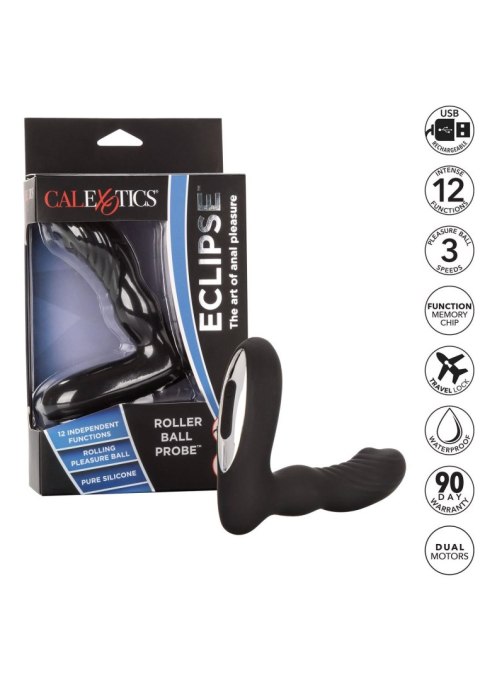 Wibrator analny Eclipse 12 trybów wodoodporny black