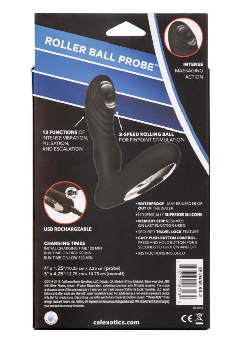 Wibrator analny Eclipse 12 trybów wodoodporny black