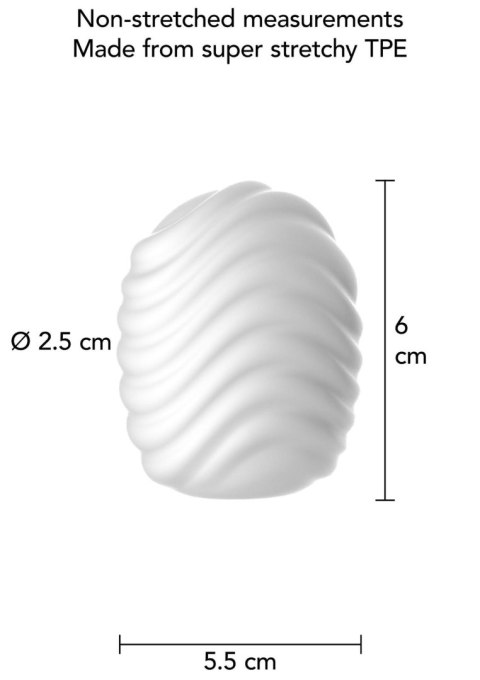 Mini Masturbator Wave White