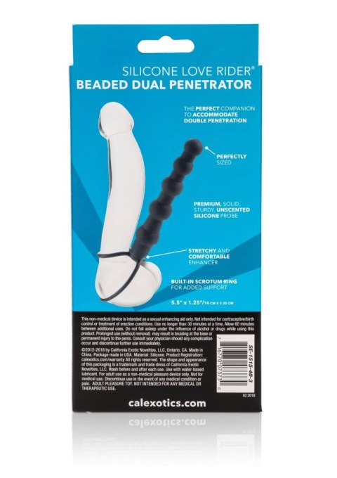 Podwójny Penetrator SCALA z koralikami Black