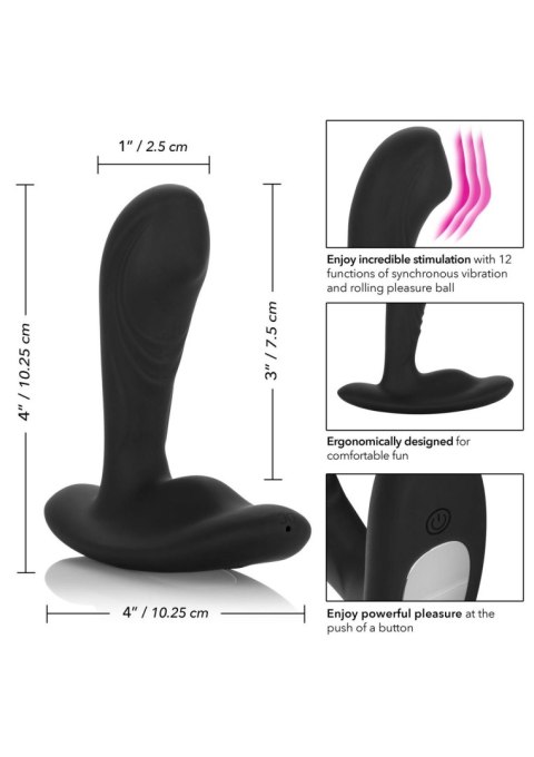 Wibrator analny Eclipse Roller 12 trybów black