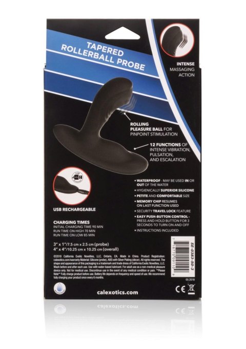 Wibrator analny Eclipse Roller 12 trybów black