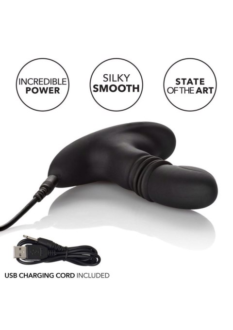 Wibrujący korek analny Eclipse Thrusting Probe 9,5 cm Black