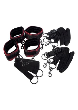 Zestaw mankietów Scandal Bed Restraints Black