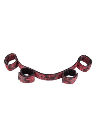 Zestaw kajdanek Scandal Bondage Bar Red/Black