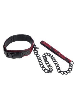 Smycz z obrożą Scandal Collar with Leash Black