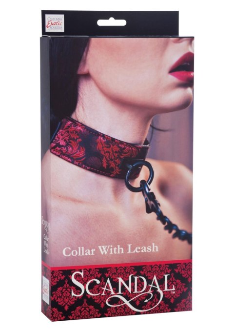 Smycz z obrożą Scandal Collar with Leash Black