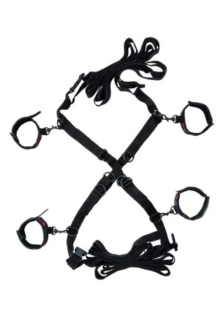 Zestaw do wiązania Scandal Over the Bed Cross Black