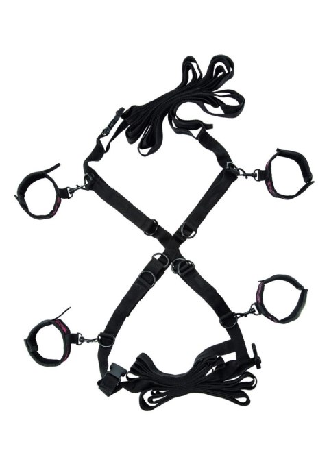 Zestaw do wiązania Scandal Over the Bed Cross Black