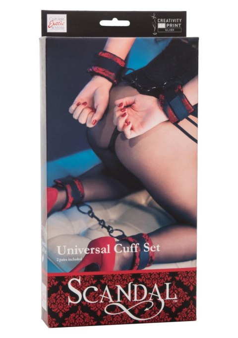 Kajdanki Scandal Universal Cuff zestaw Black