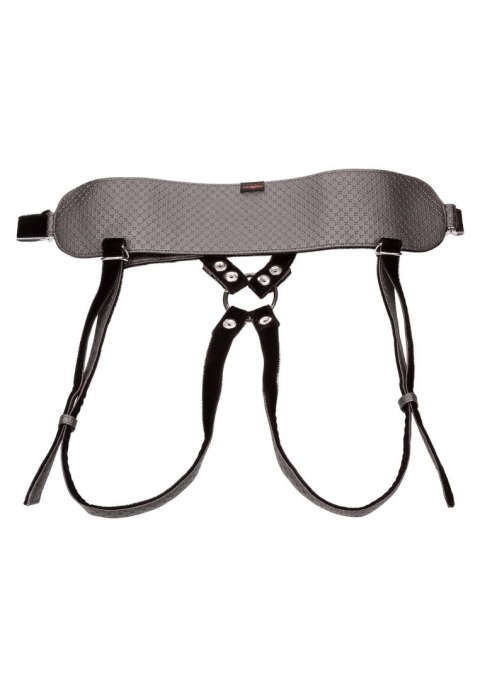 Strap on z trzema pierścieniami + wibracje grey