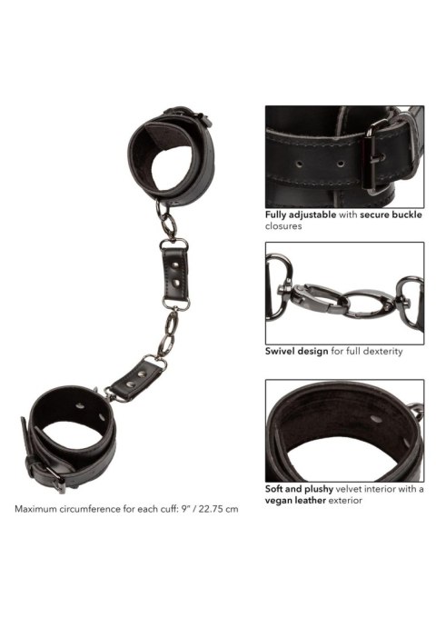 Kajdanki na nadgarstki SCALA Euphoria Collection black