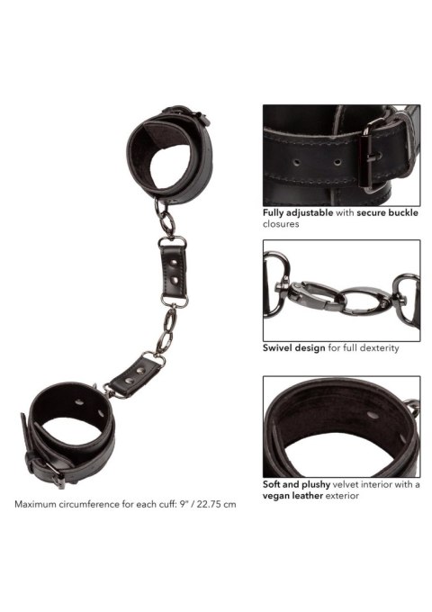 Kajdanki na nadgarstki SCALA Euphoria Collection black