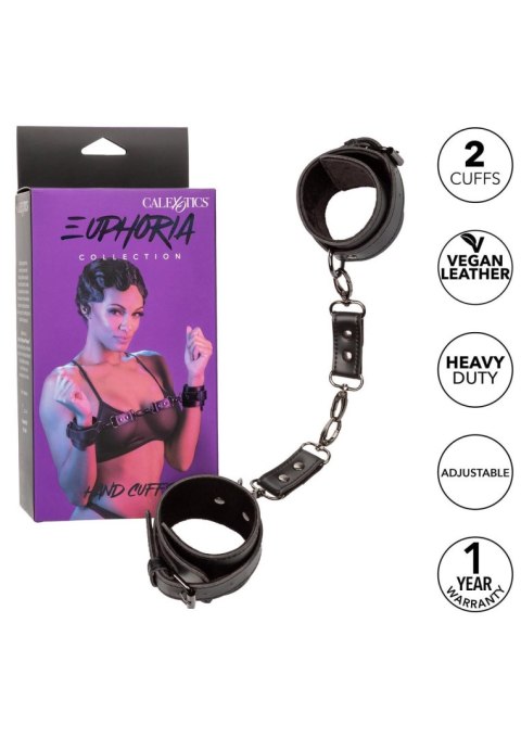 Kajdanki na nadgarstki SCALA Euphoria Collection black