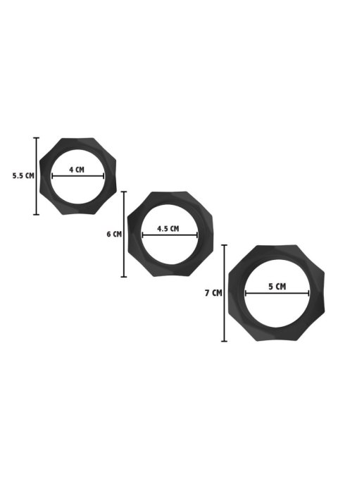 Heavy C-Ring Set Black