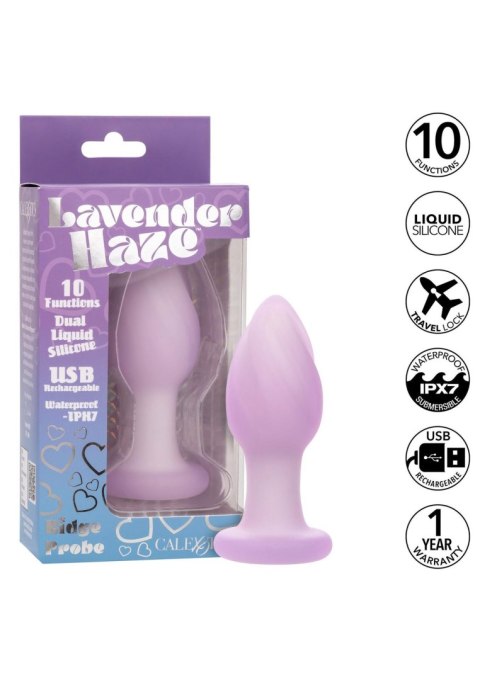 Korek analny z wibracjami Lavender Haze Ridge Purple