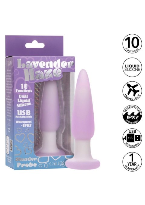 Wibrujący korek analny Lavender Haze Slender Purple
