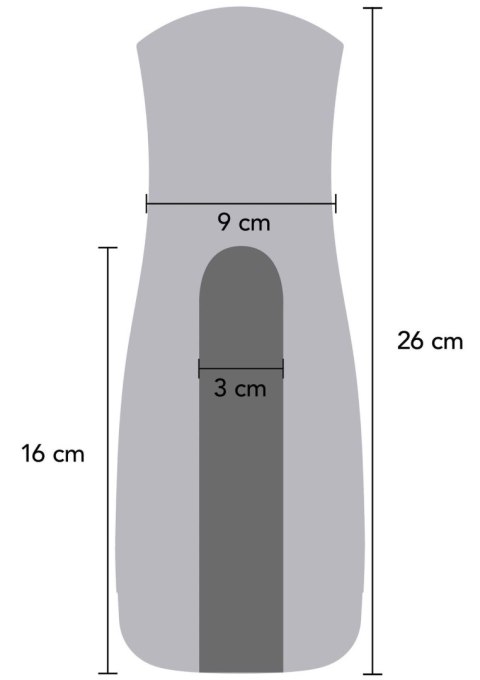 Masturbator Vibrating&Squeeze Black