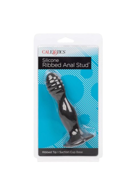 Korek analny SCALA karbowany silikon black