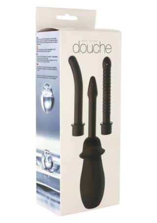 Gruszka + 3 końcówki Anal Douche Kit Black