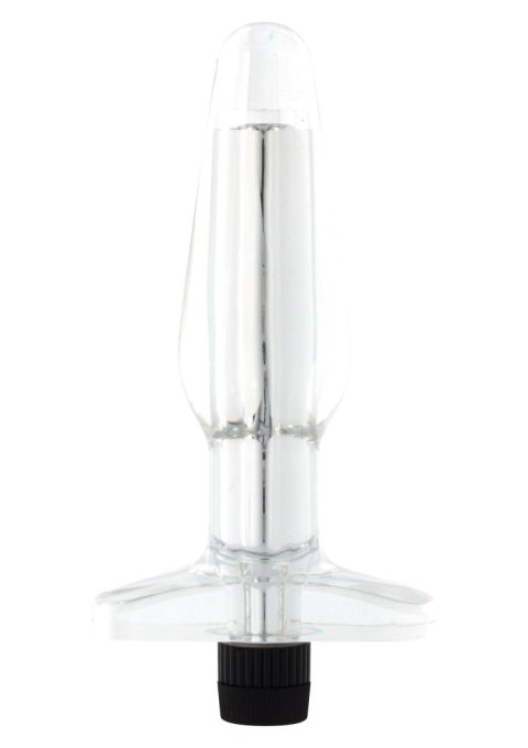 Wibrujący korek analny Aqua Vee żelowy 15,5 cm Transparent