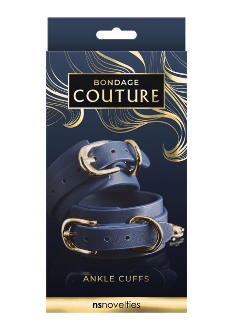 Kajdanki na nogi NS Novelties Bondage Couture Blue