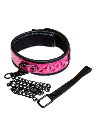 Obroża ze smyczą SCALA Collar Pink